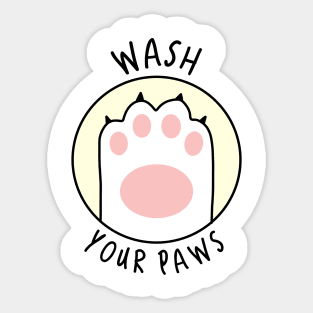 Wash your paws Sticker